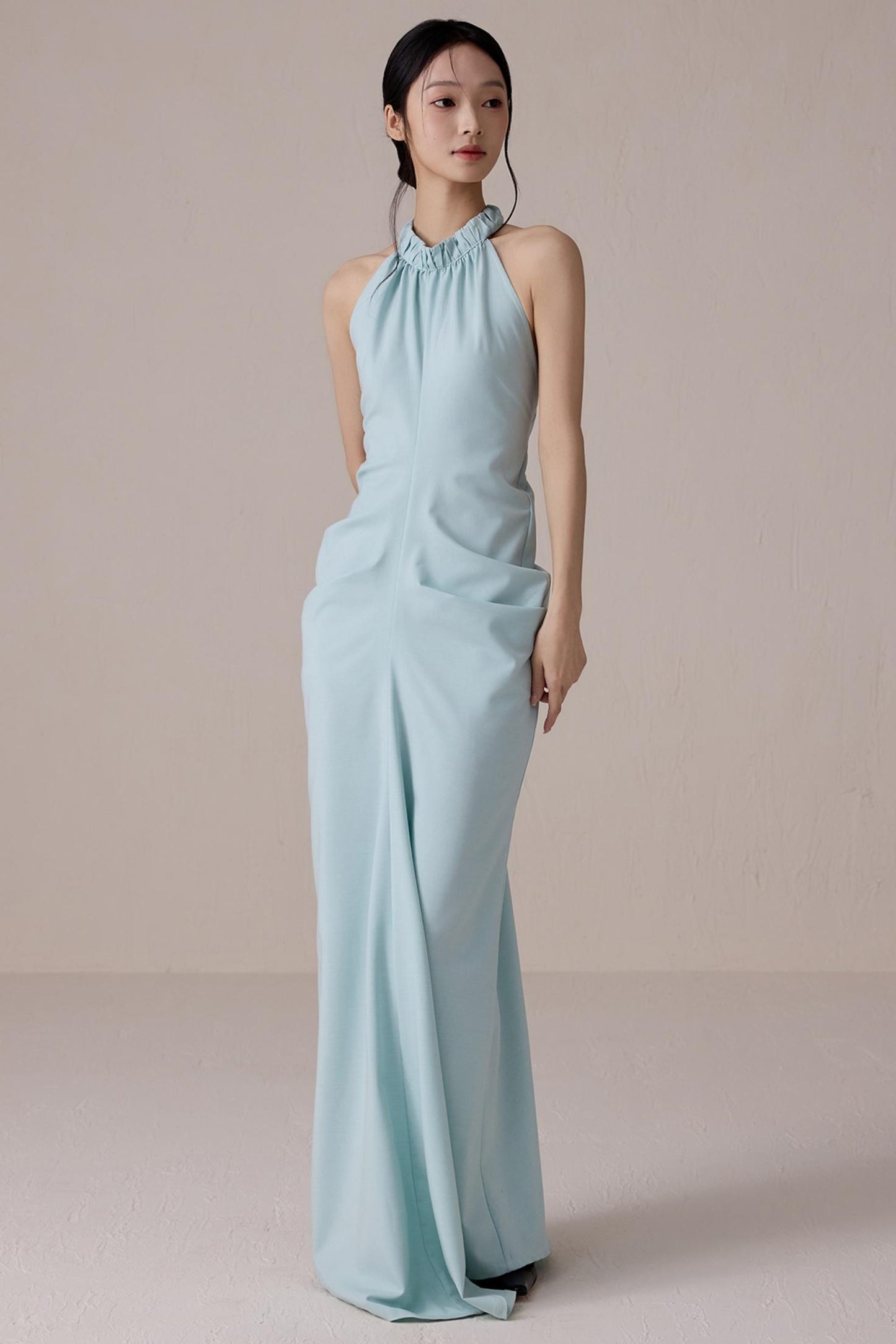 Summer Lime Backless Dress