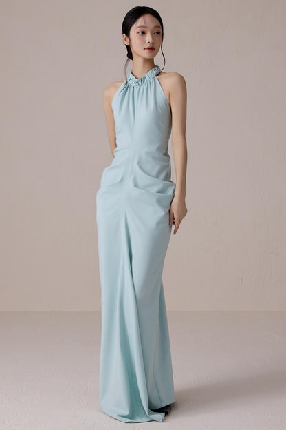 Summer Lime Backless Dress