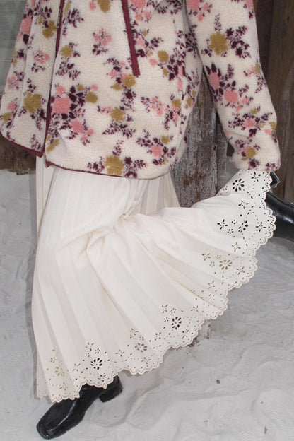 Rin's Poem Pleated Skirt