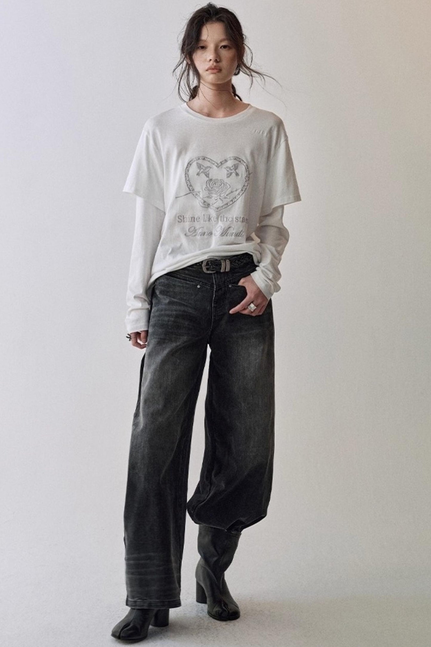 Straight Leg Gradient Scimitar Jeans