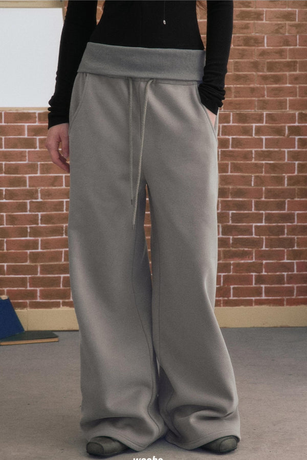 Simple Gray Fleece Sweatpants