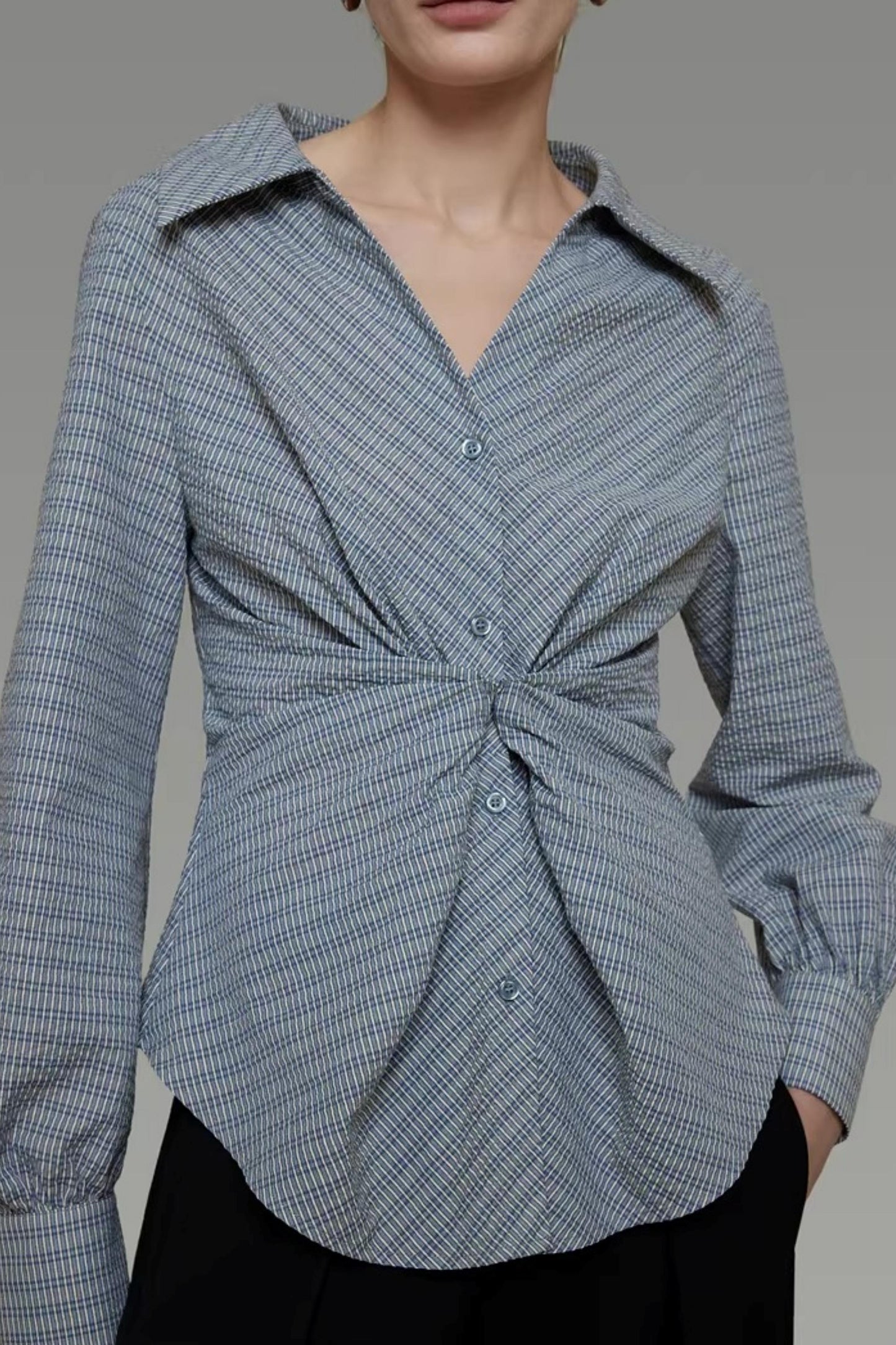 Irregular Striped Shirt