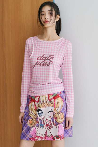 Luxury Summer Plaid Skirt