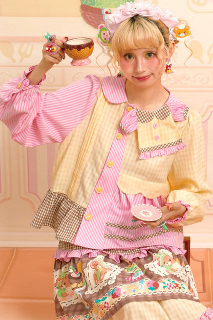 Honeydew Splicing Shirt