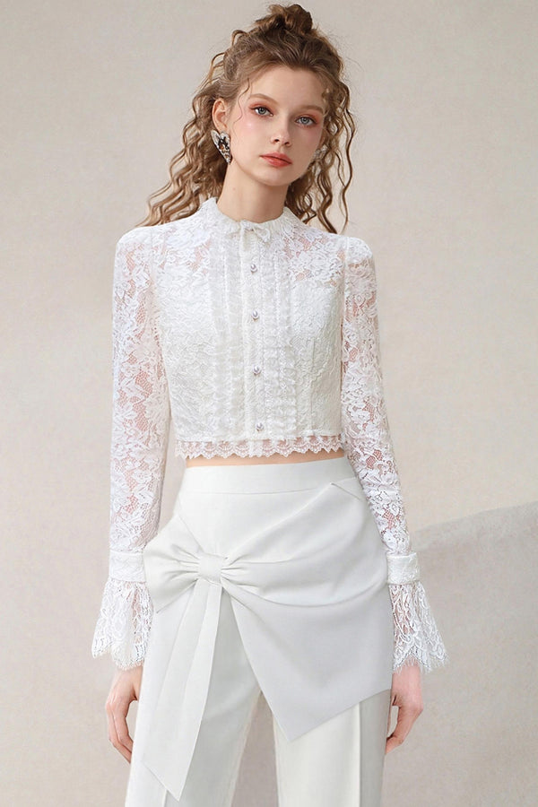 Elegant Lace Top & Pants Set-Up