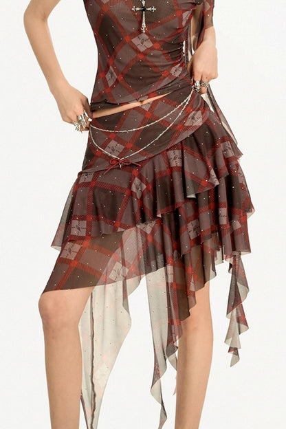 Summer Babes Plaid Skirt