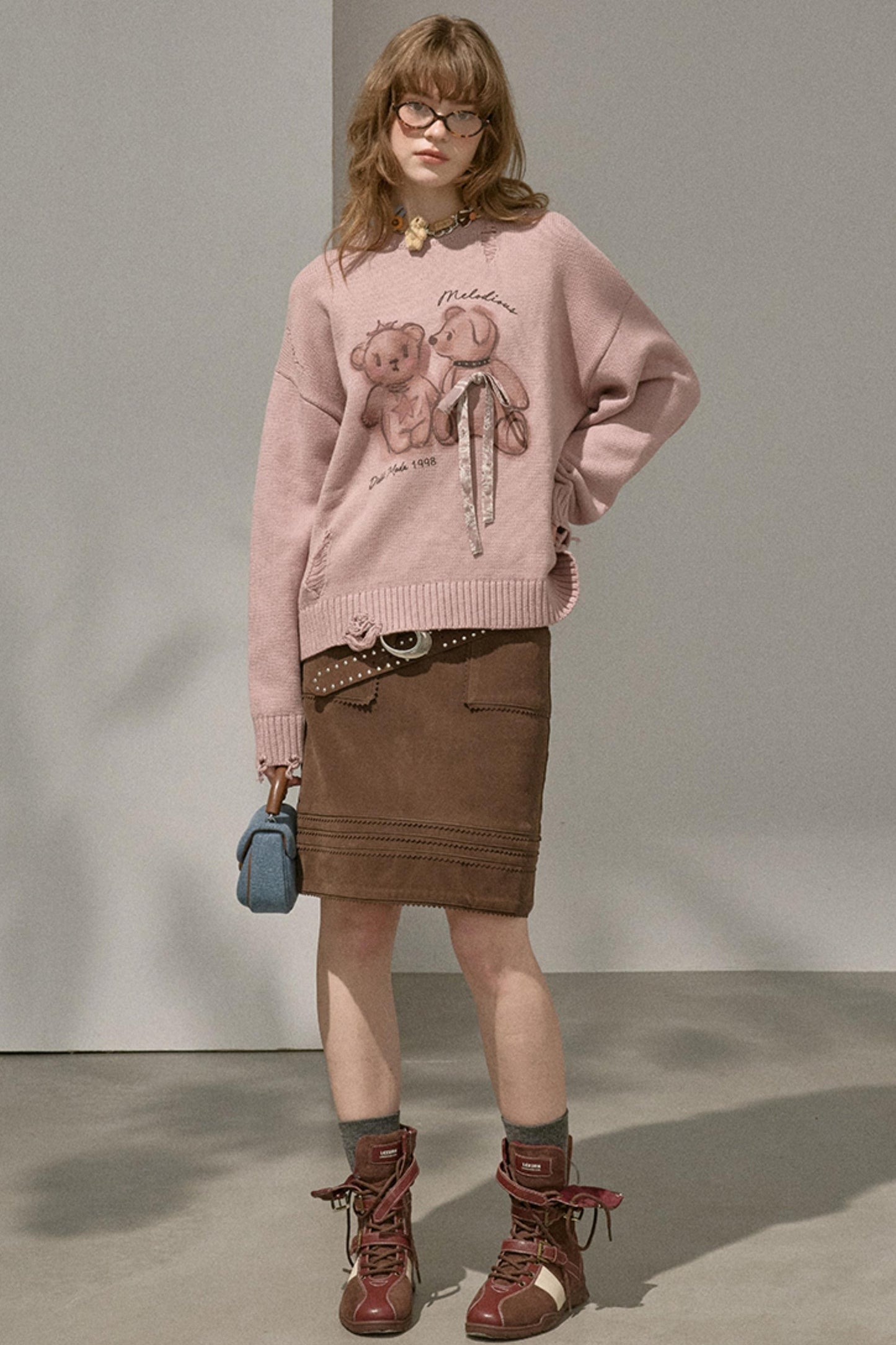 Winter Straight Leather Skirt