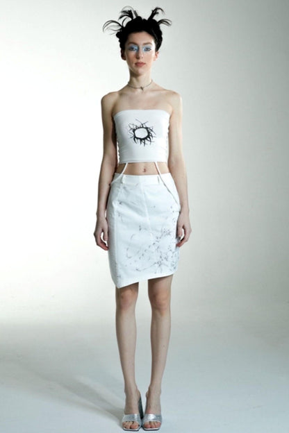 Handcrafted Asymmetrical Midi Skirt