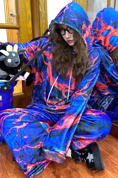 Subculture Blue Fleece Sweatshirt