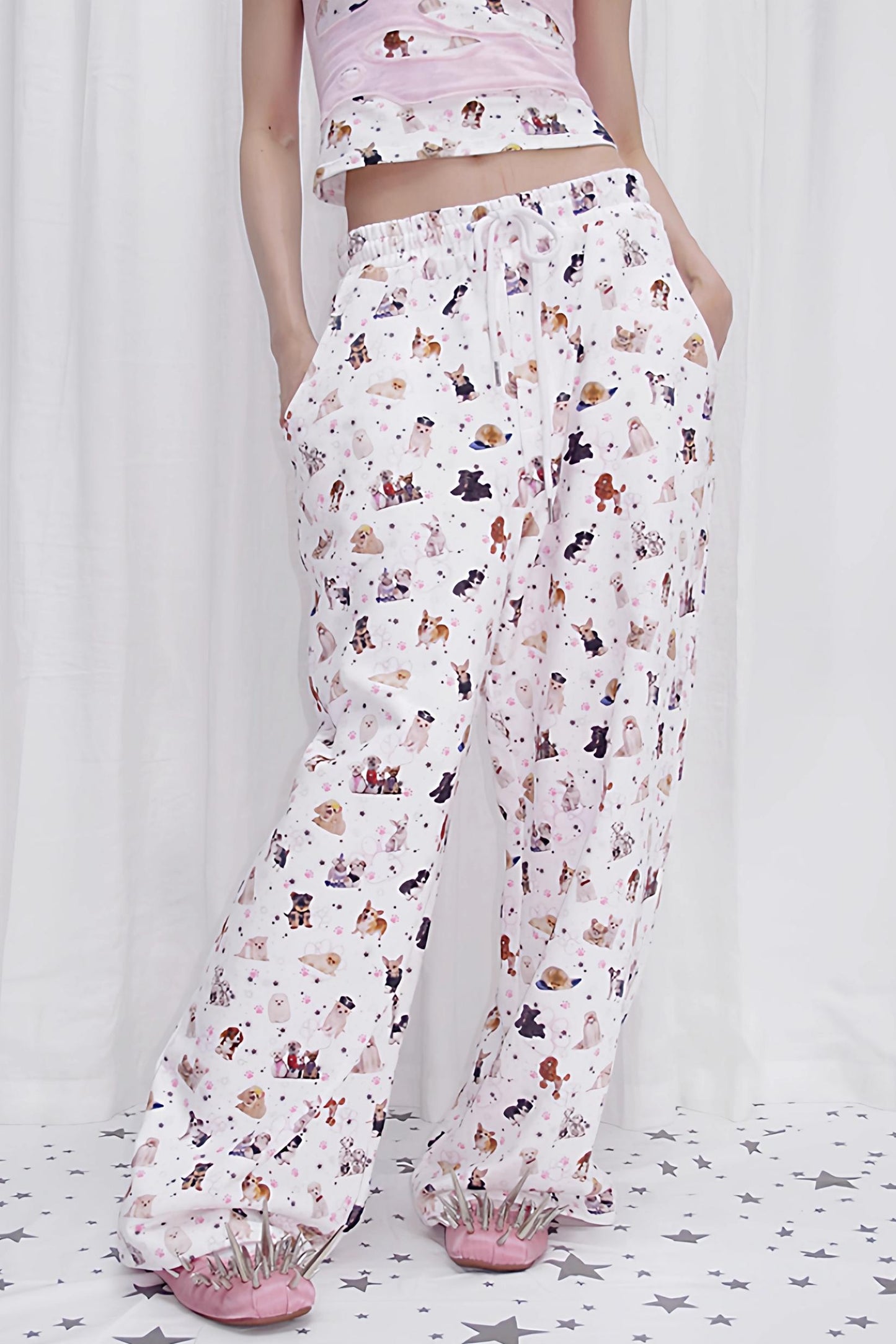 Dog Print Sweatpants