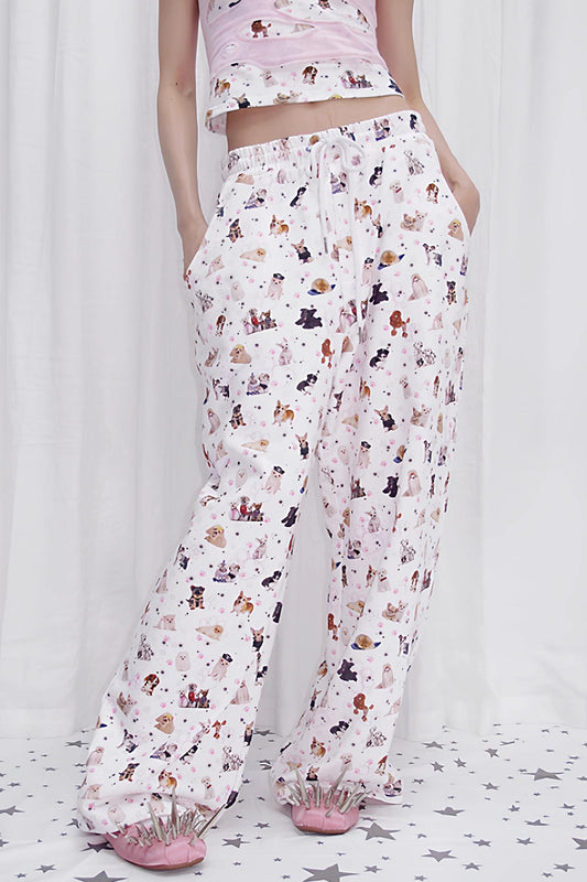 Dog Print Sweatpants