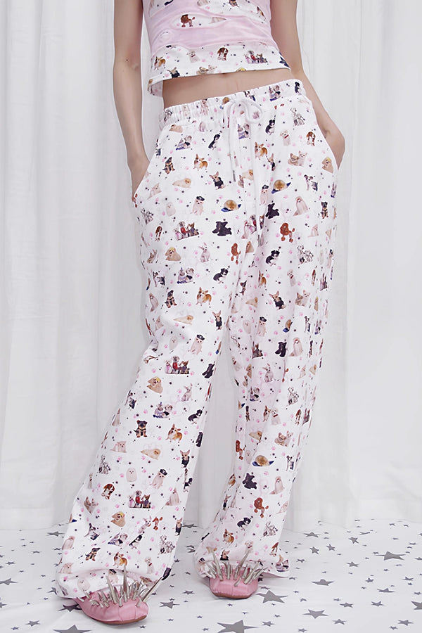 Dog Print Sweatpants