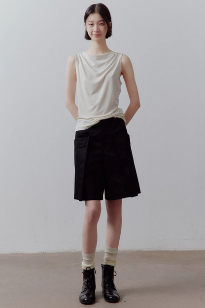 Combed Cotton Patchwork Pants