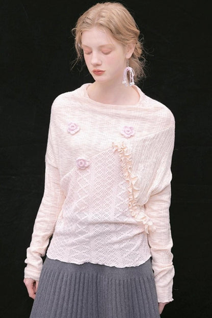 Off-Shoulder Knit Sweater