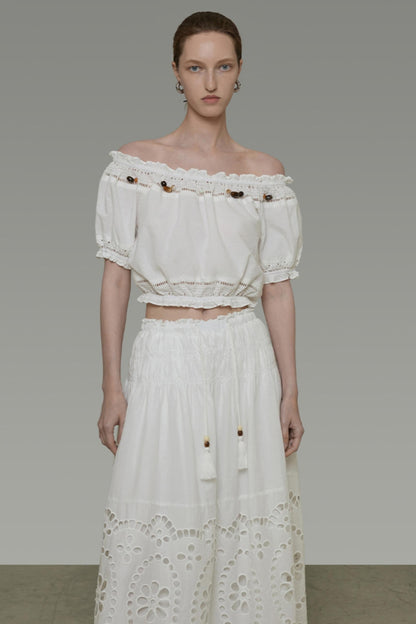 One-Shoulder Summer Skirt Top Set-Up