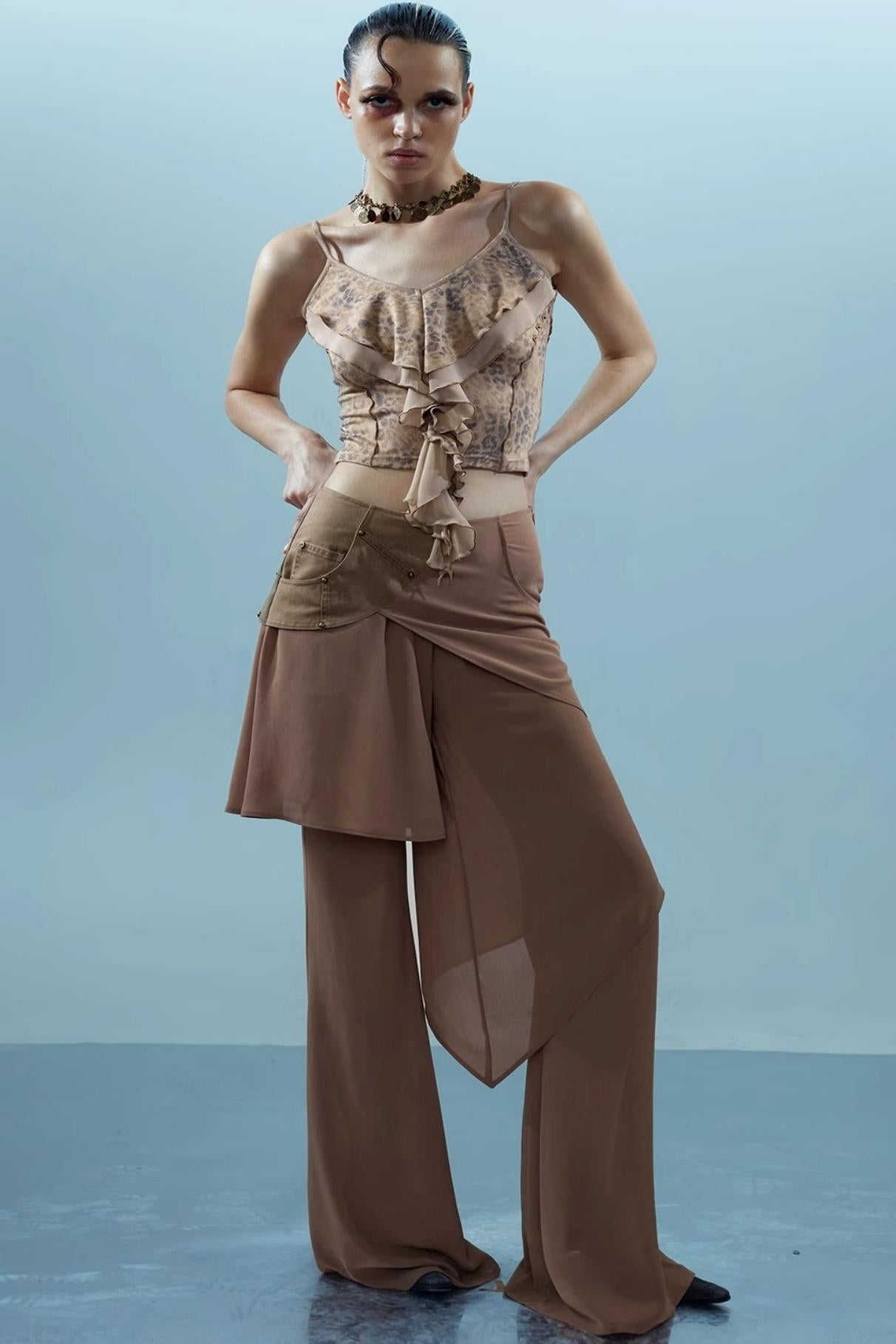 Ruffle Snake Camisole