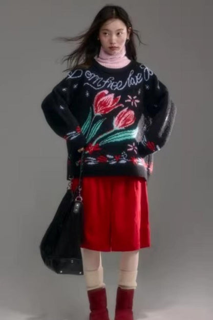 Soft Cloud Ribbed Turtleneck Sweater