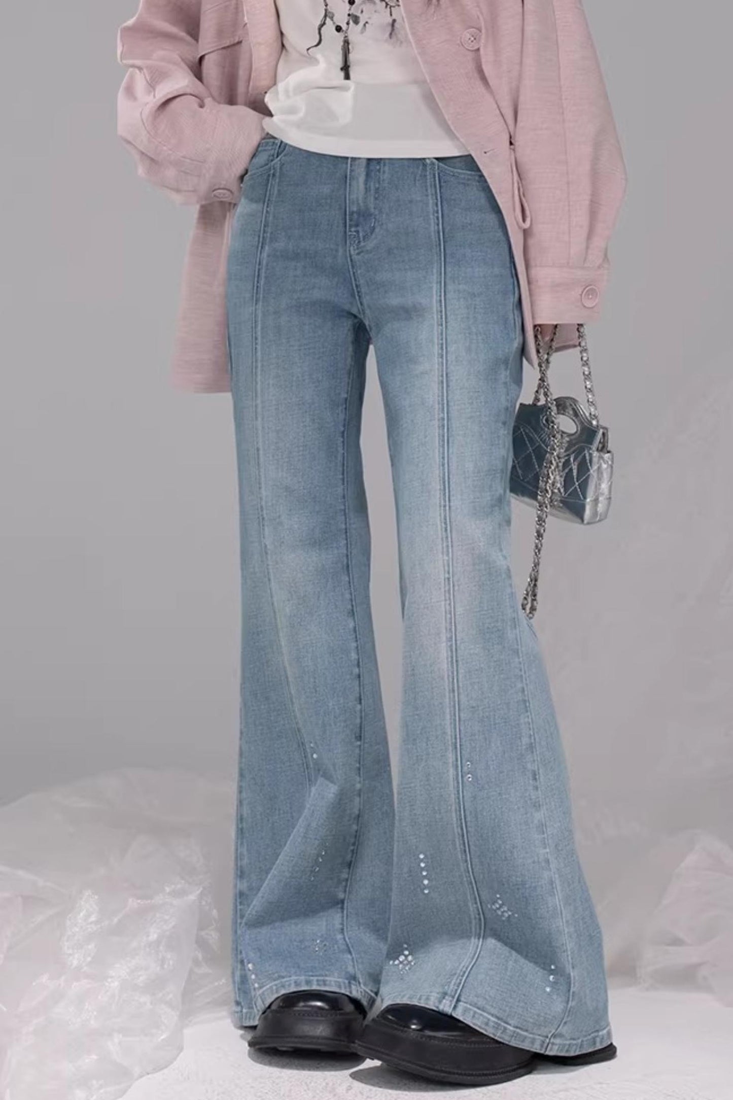 Starlight Blue Rhinestone Jeans