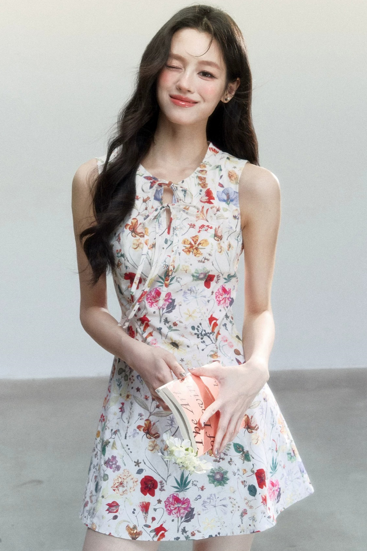 Pastoral Floral Cotton Dress