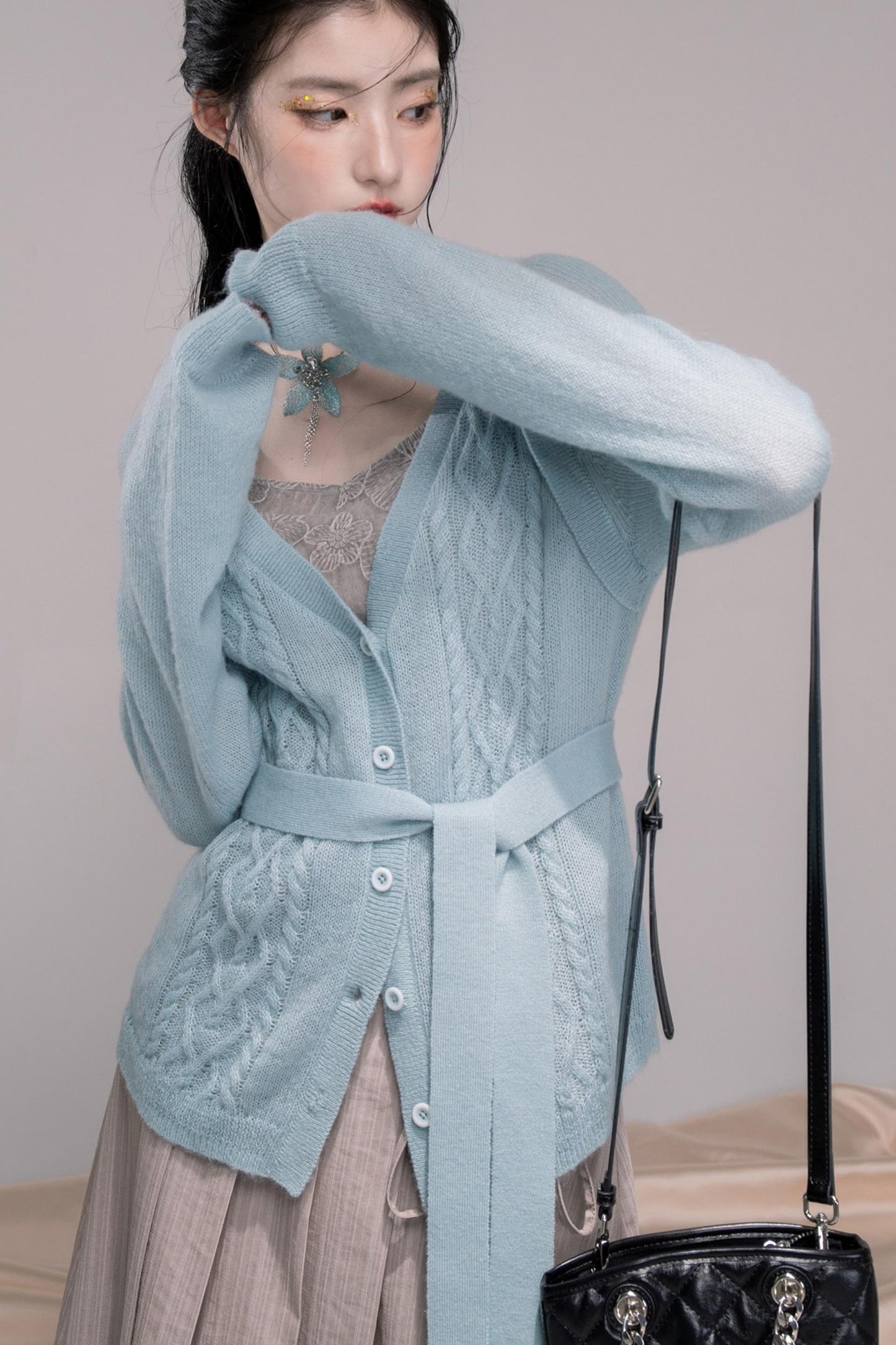 Wavy Diamond Cardigan