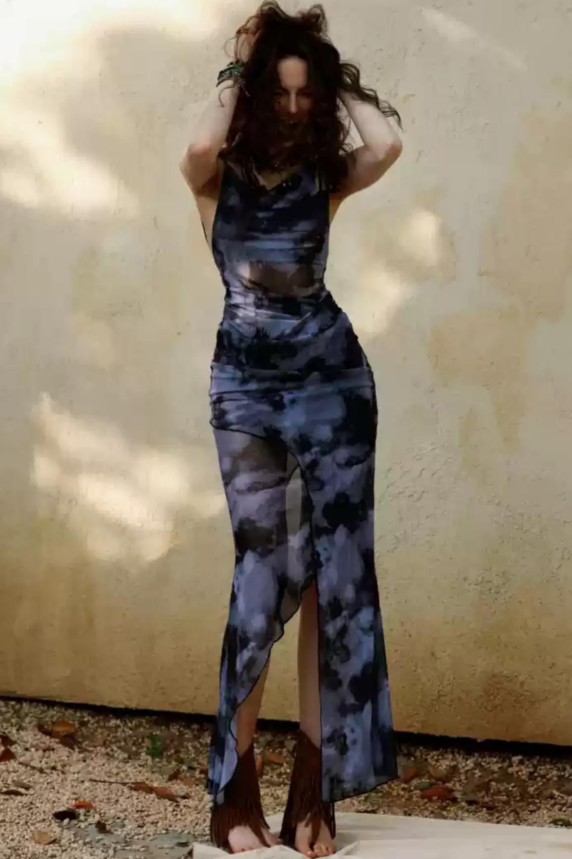 Colorblock Bodycon Camisole Dress