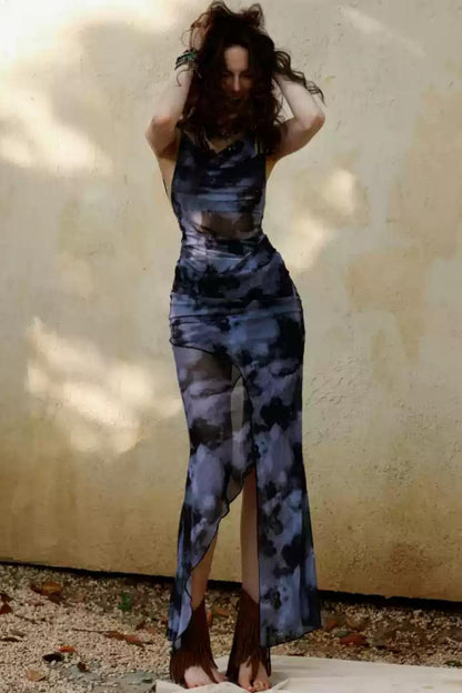 Colorblock Bodycon Camisole Dress