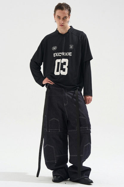 Striped Jersey Long Sleeve T-Shirt