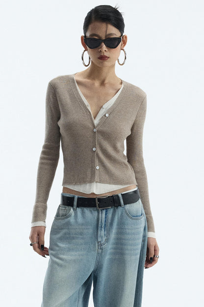Wool Contrast Tops