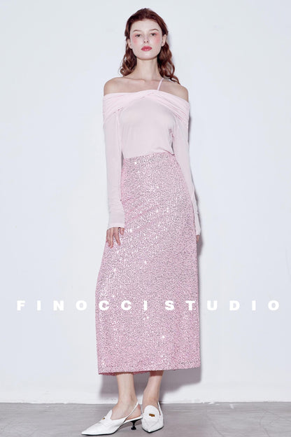 Blooming Pink Sparkle Skirt