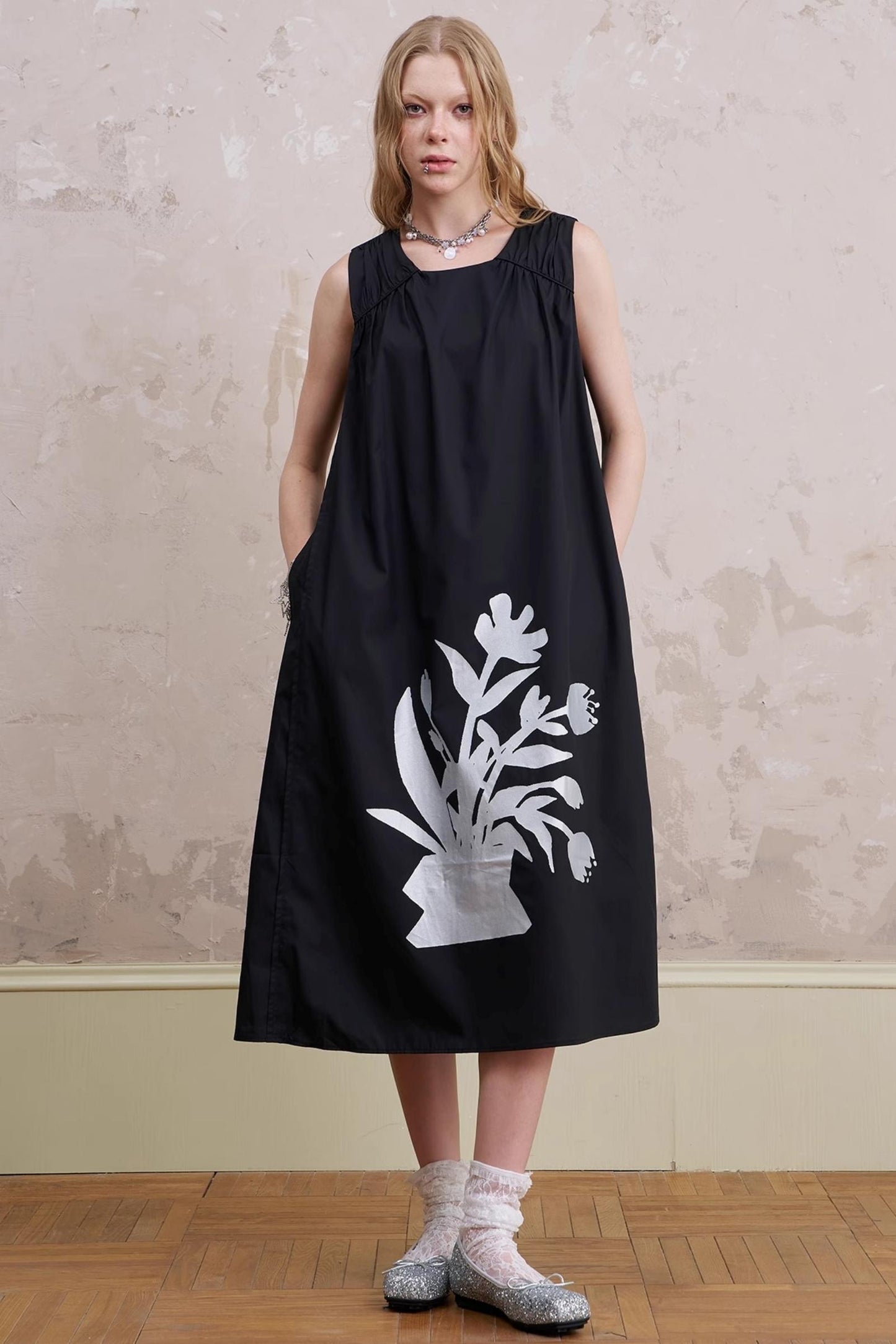 Floral Sleeveless Summer Dress