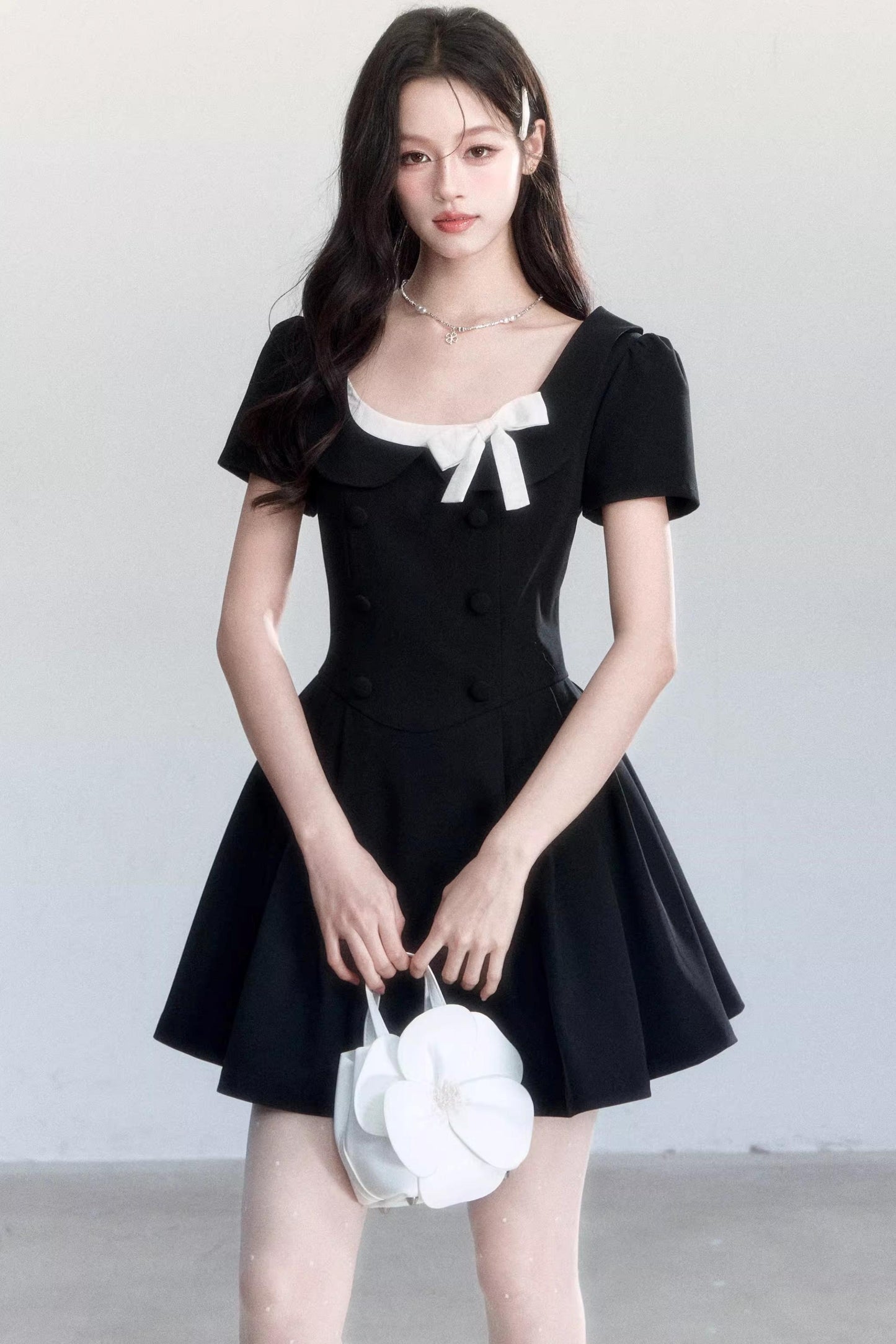 Hepburn Vintage Puffy Dress