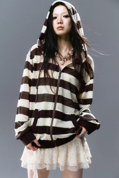 Striped Sunshade Hoodie