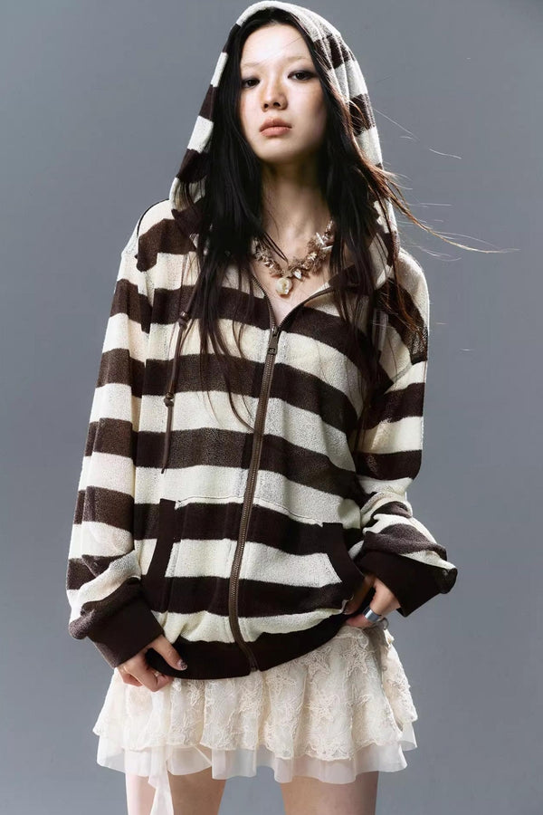 Striped Sunshade Hoodie