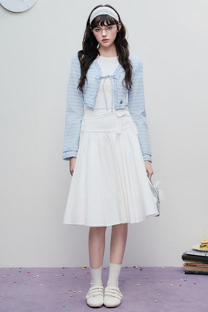 Lace Drawstring Cardigan