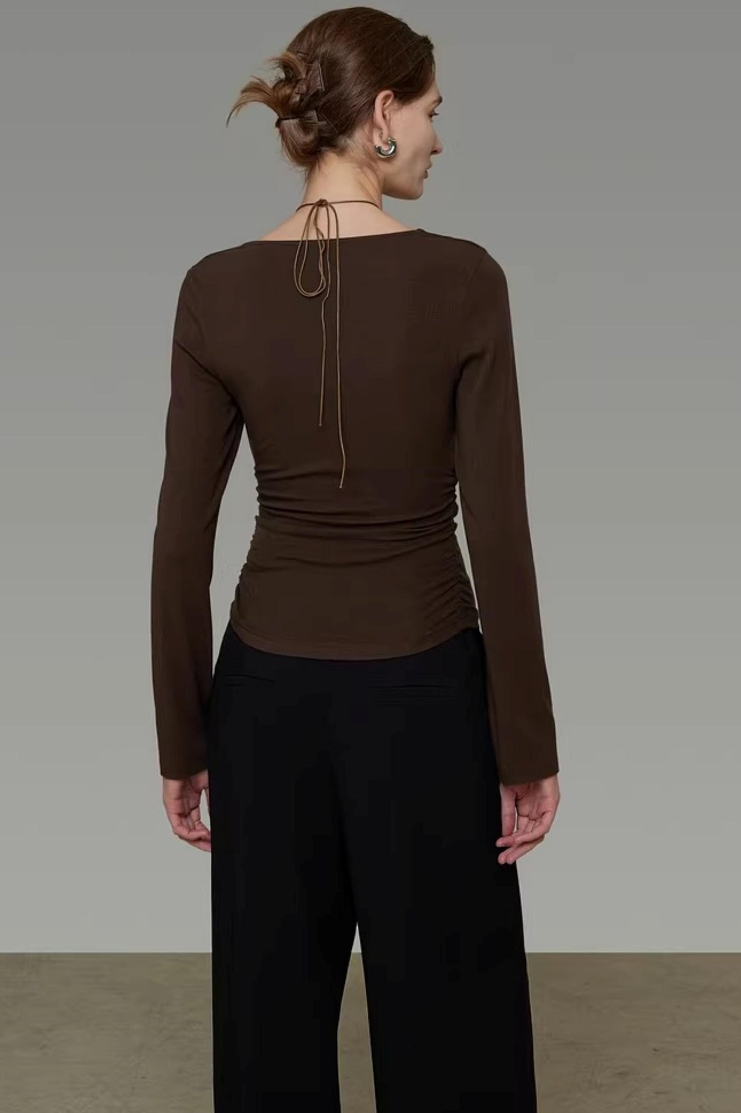 Halter Neck Bead Knit Top