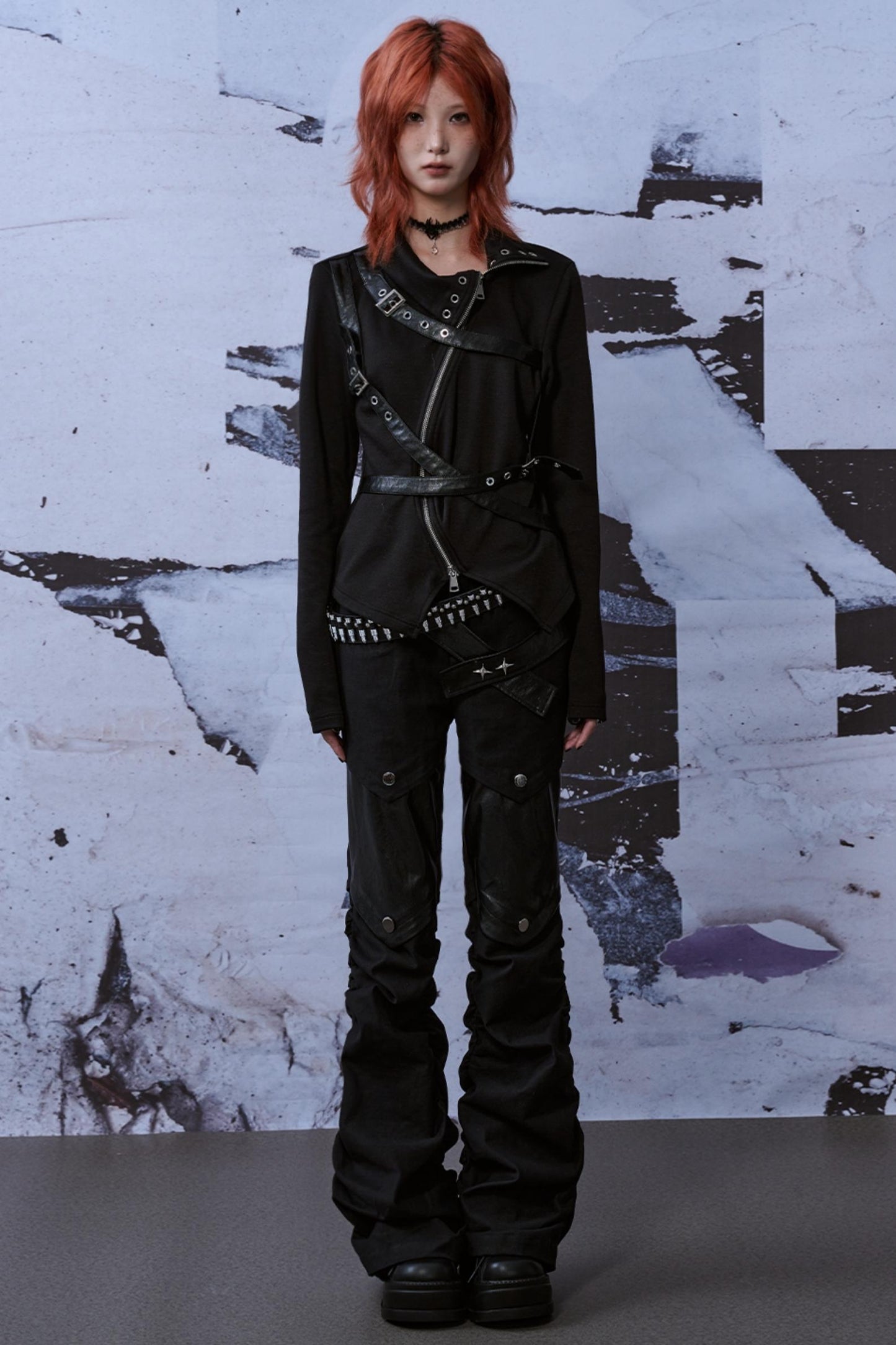 Street Style Patchwork Jeans