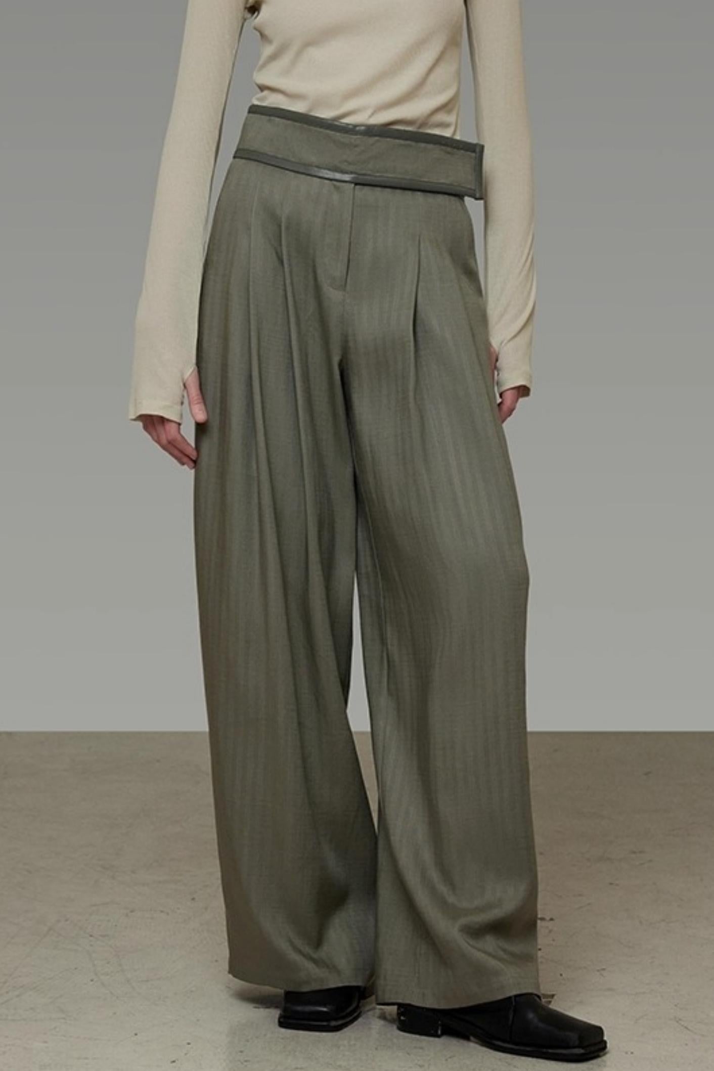 Autumn Slimming Wide-leg Pants