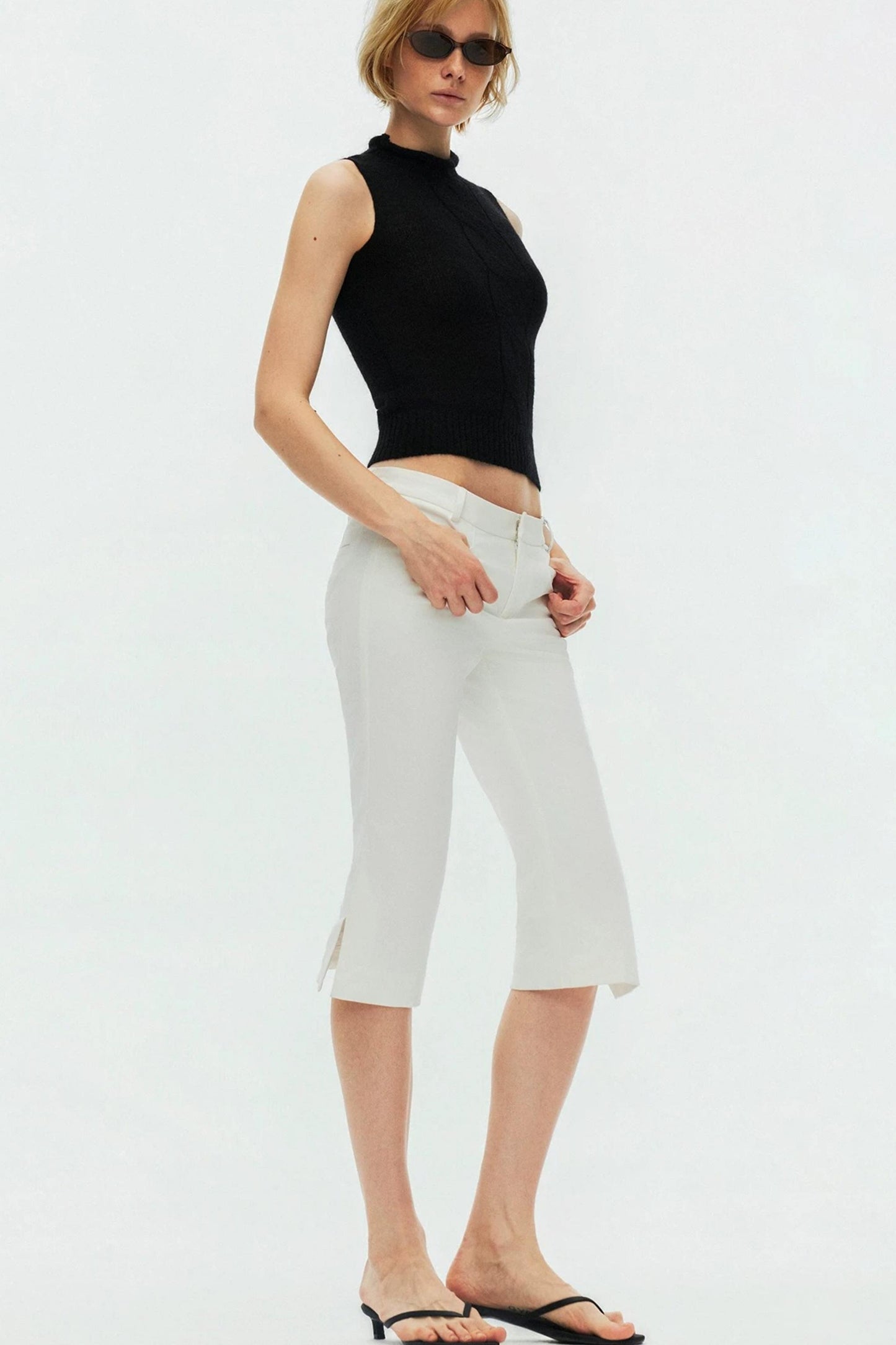 Multi-Color Mohair Knitted Vest