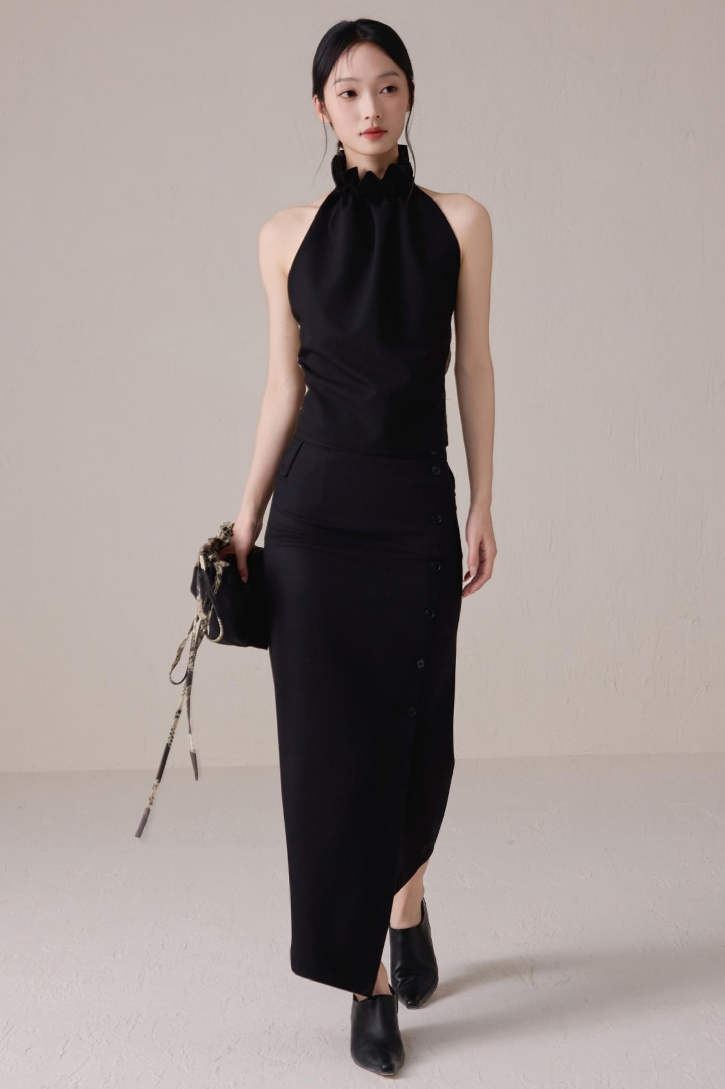 Black High-Waist Skirt