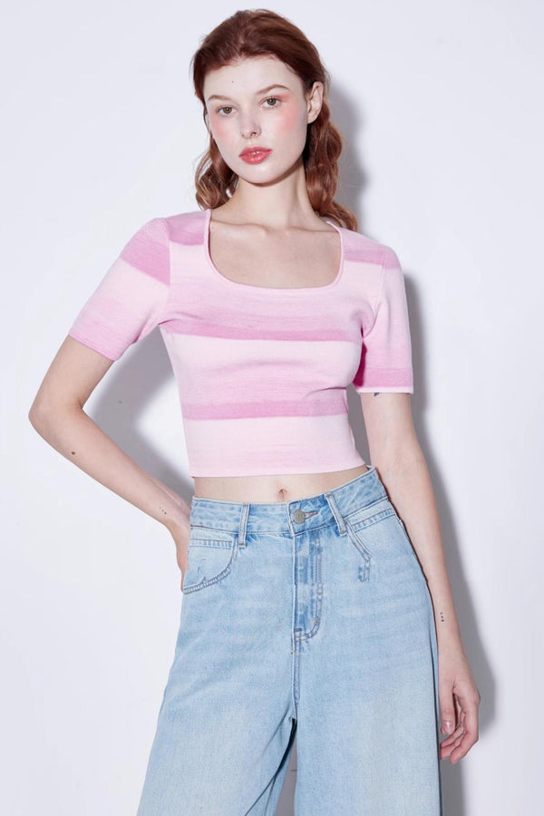 Gradient Knit Top