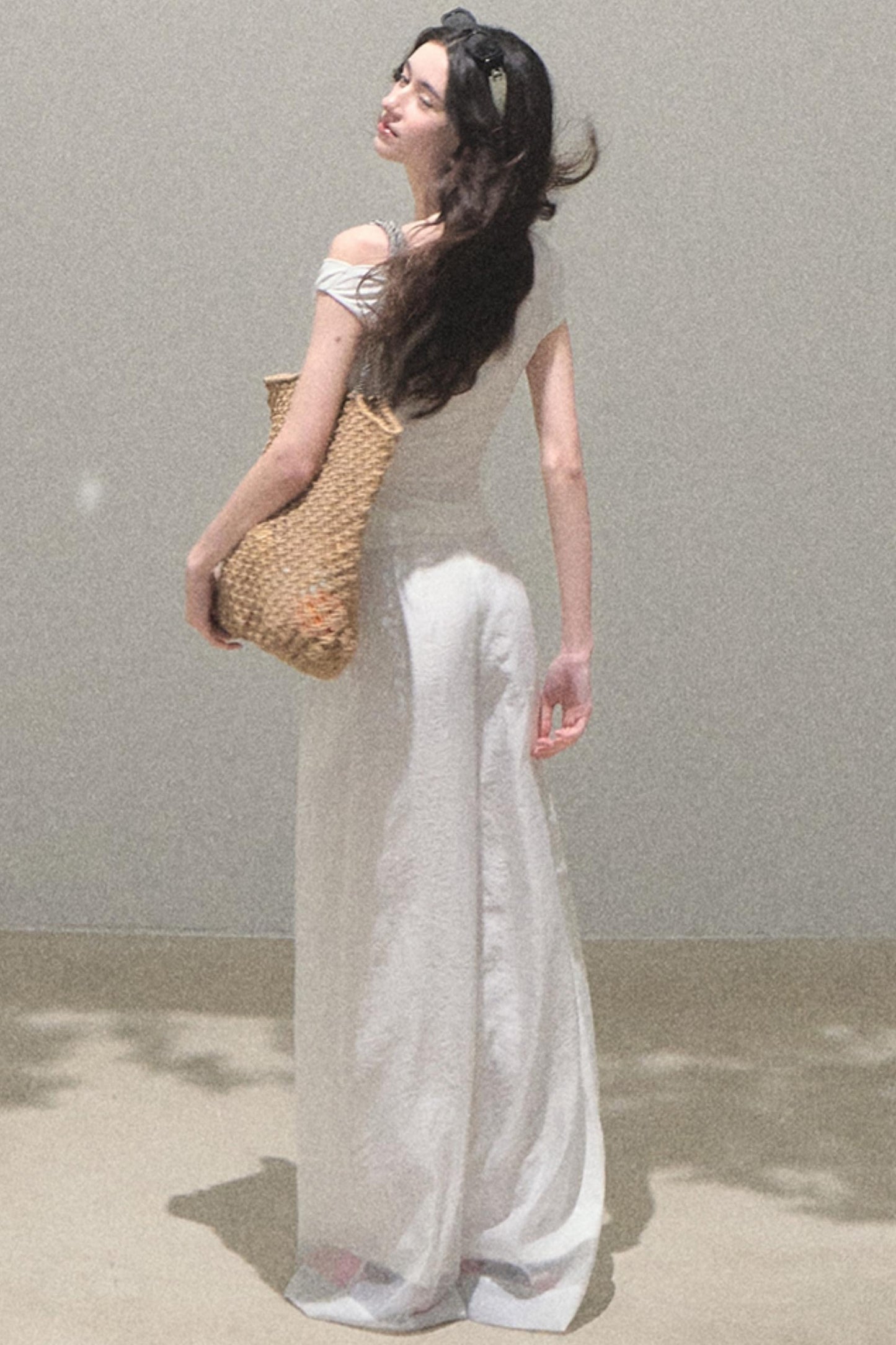 Pearlescent Wide Leg Trousers