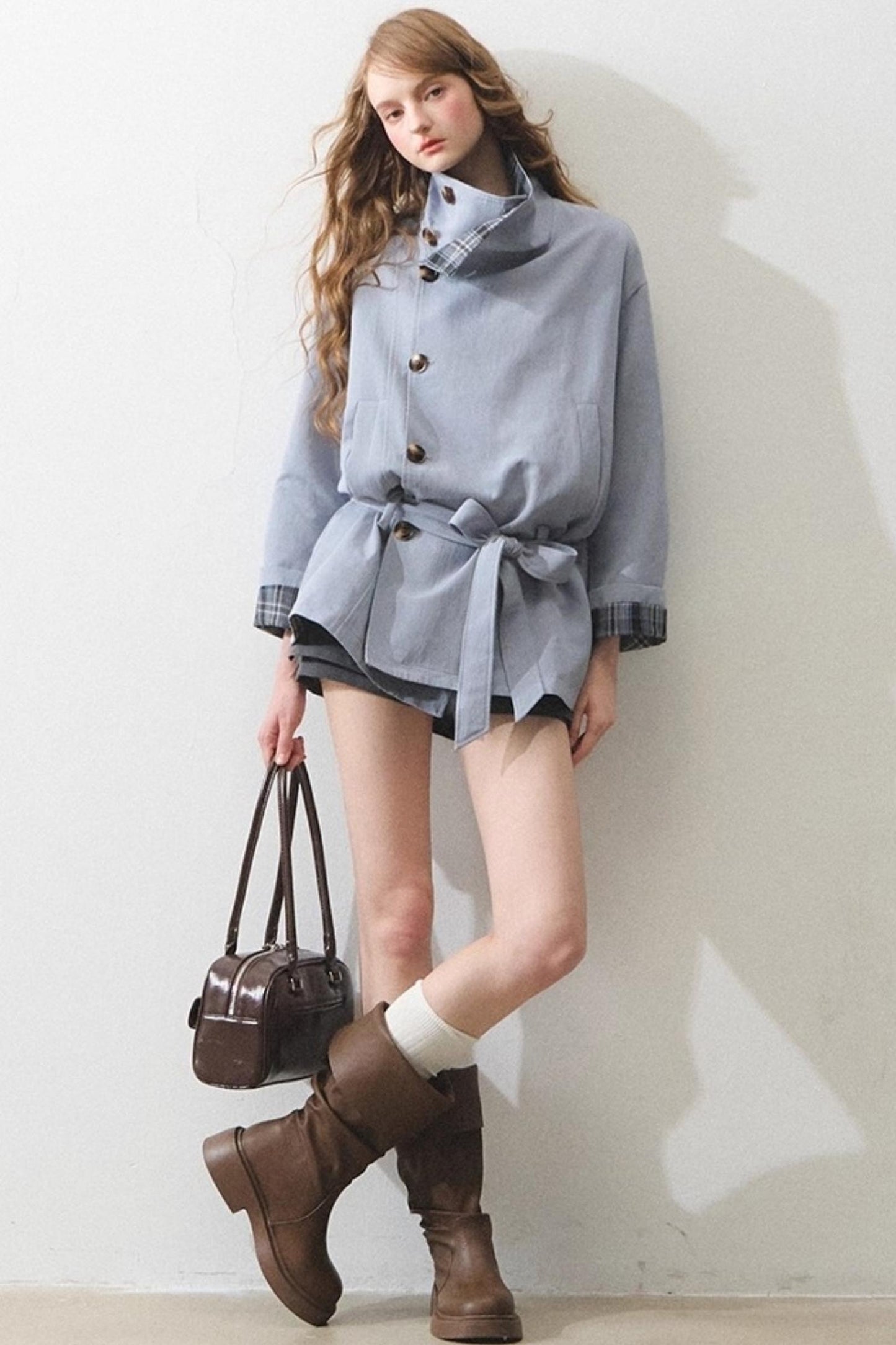 Vintage Loose Tunic Trench Coat