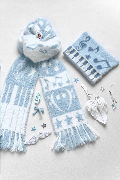 Millennium Dream Jacquard Music Star Cat Ear Hat