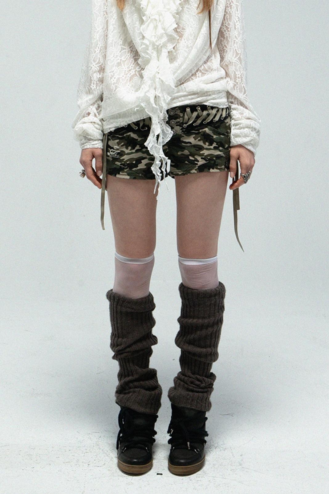 Low Waist Camo Hot Short Pants