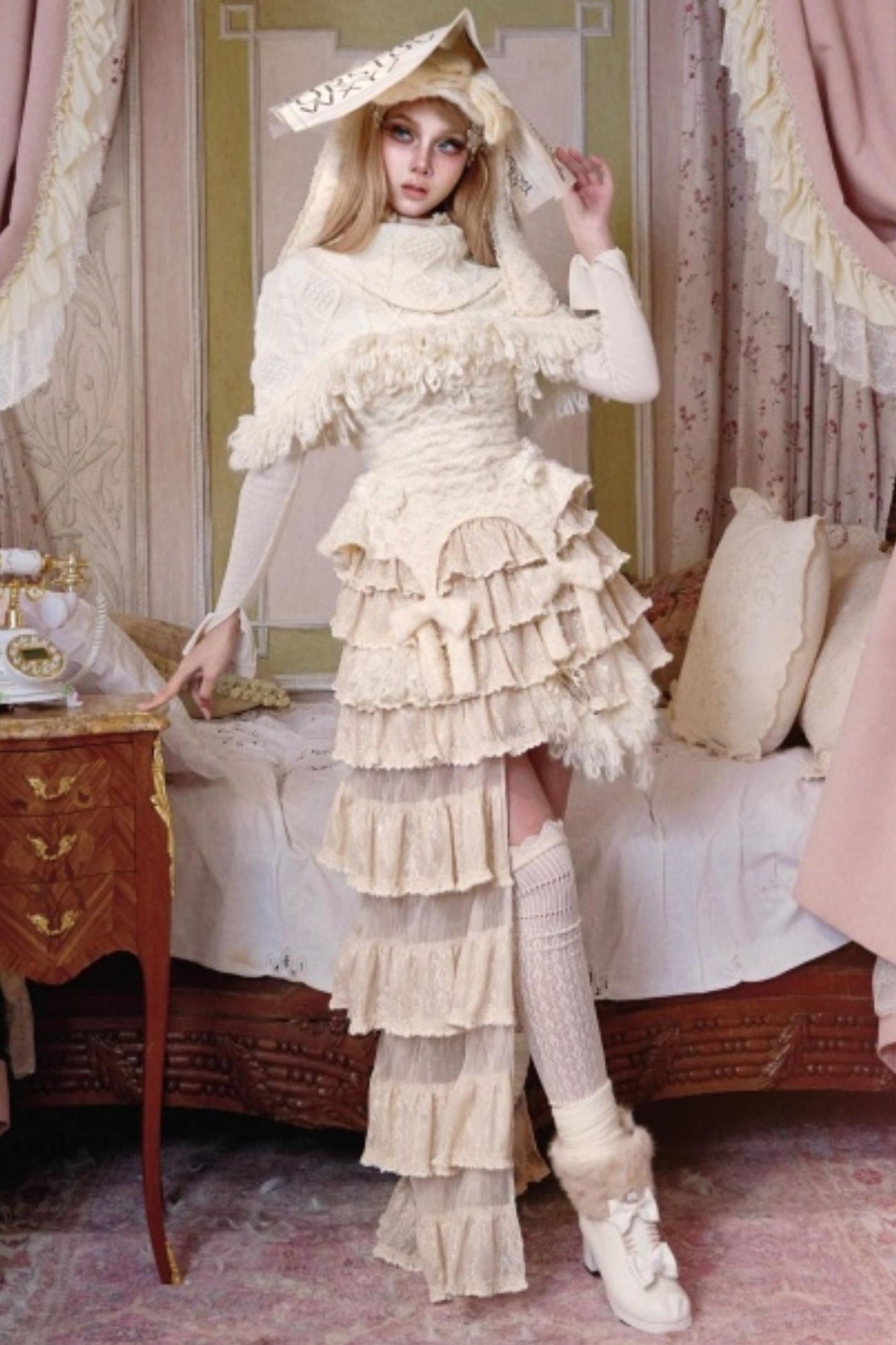 Lace Cake Irregular Multi-Layer Skirt