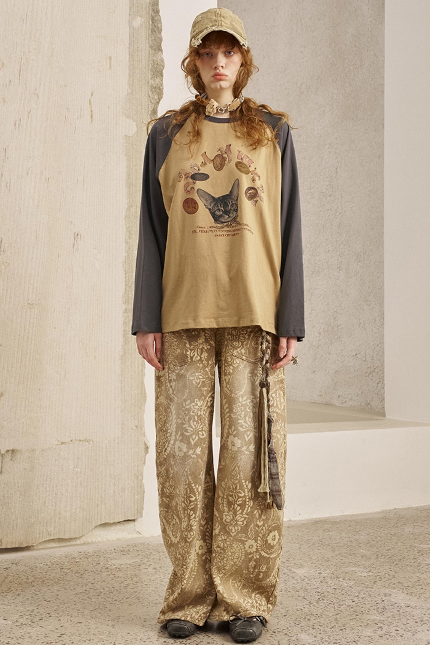 Loose Crew Neck Long Sleeve Top