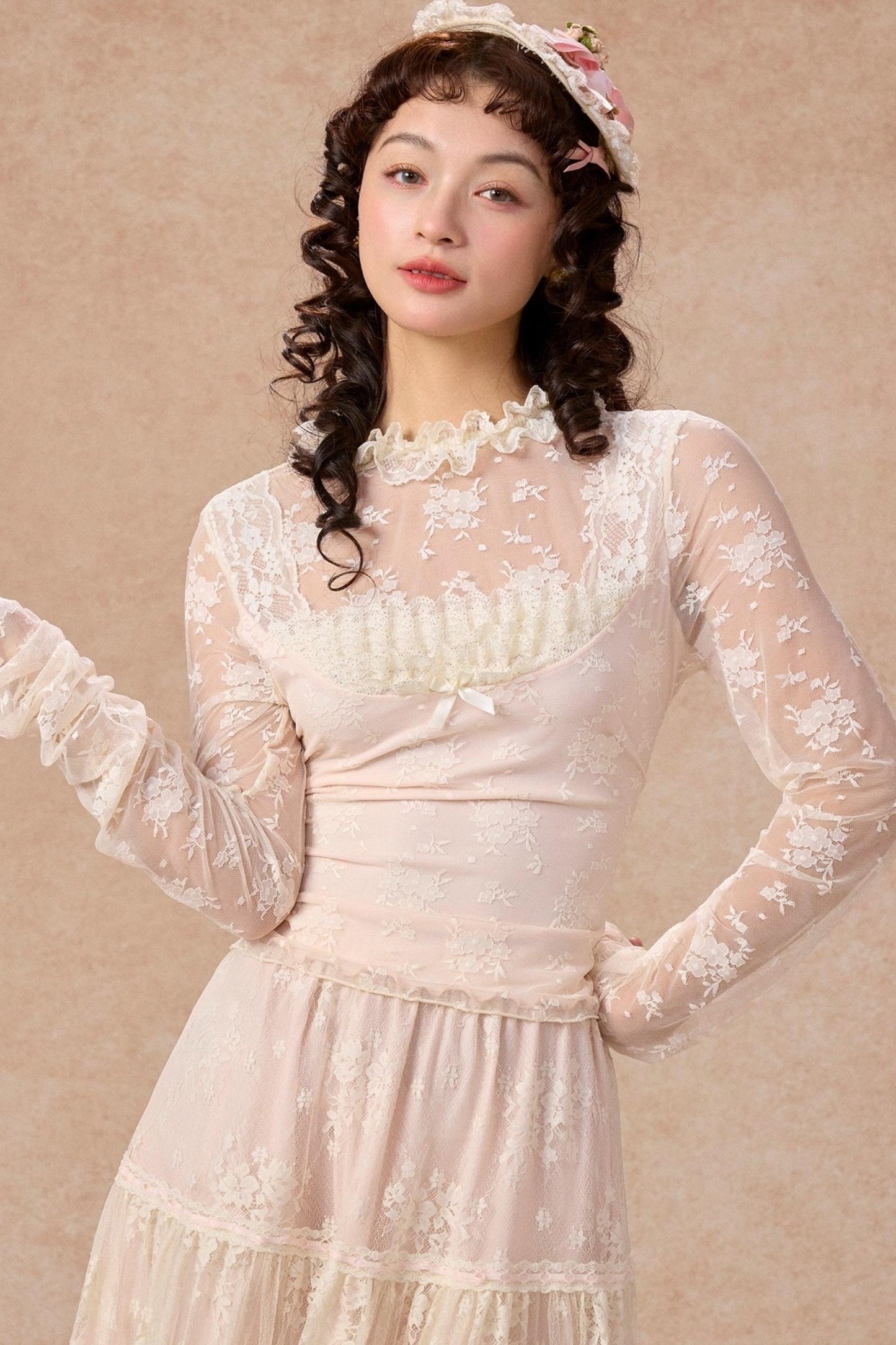 Lace Base Layer Top Skirt Set-Up