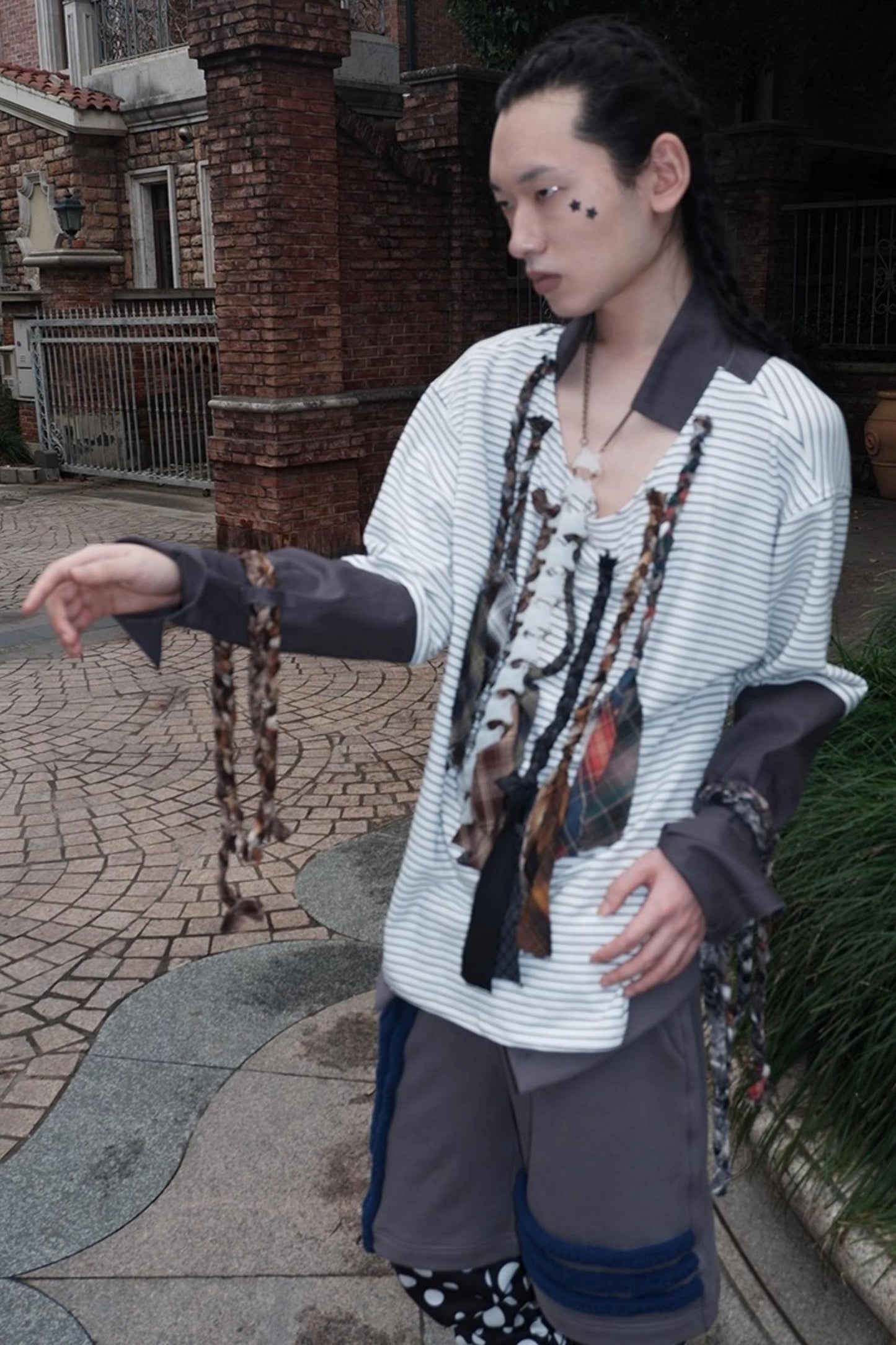 Multi-Tie Loose Long Sleeves Top