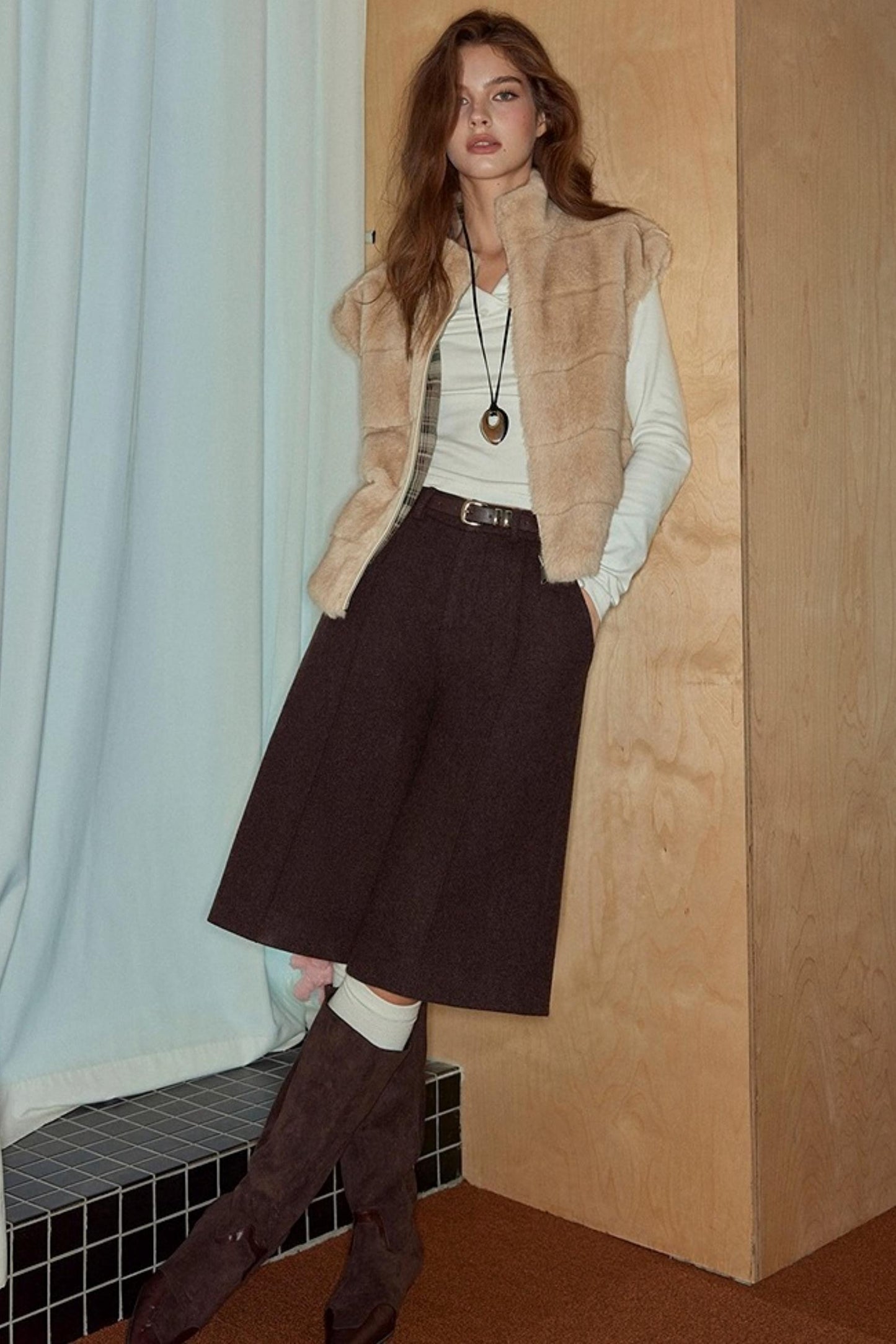 Sea Wool Tweed Pants