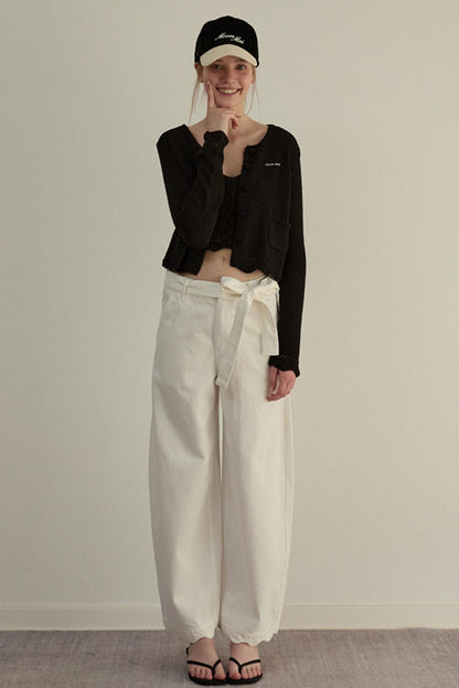 Sunlit Tencel Peplum Pants